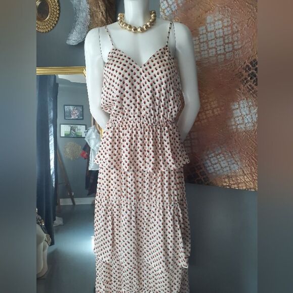 NWT H&M Tiered Ruffled Maxi Dress - Picture 6 of 16